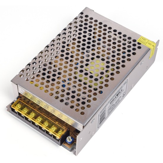 Захранване за видеоконтрол AC/DC 12V 5A с метален блок