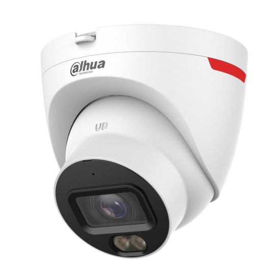 Камера за видеонаблюдение Dahua куполна IPC-HDW2449T-S-LED-0280-PRO / 4MP / 2.8 mm / IP67 / 30m / Full Color / WizSense / Вграден микрофон 