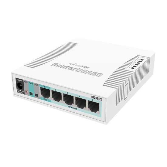 Суич MikroTik RB260GSP CSS106-1G-4P