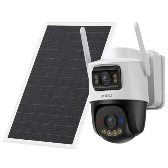 Камера за видеонаблюдение IMOU AOV Dual IPC-SA70F-10M0T2-EU / 10MP (2 × 5MP) / 2.8 + 2.8 mm / Wi-Fi + 4G / Соларно захранване 